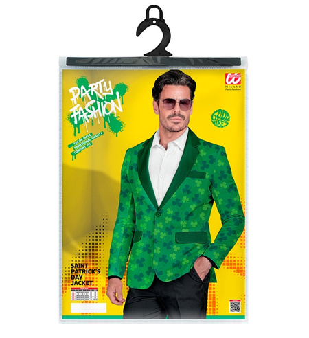 Marynarka męska zielona koniczyna Św. Patryka imprezowa