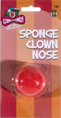 Nos Klauna z gąbki bez gumki