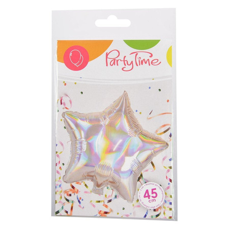 Gwiazdka opalizujący balon foliowy HOLO 18''