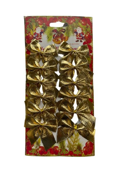 Kokardy dekoracyjne świąteczne 12 szt.