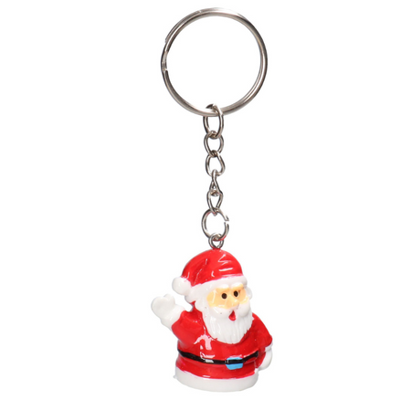 Brelok z tworzywa sztucznego Mikołaj 1 szt.