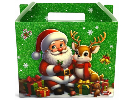 Pudełko prezentowe świąteczne 26 x 28 cm MIX wzorów