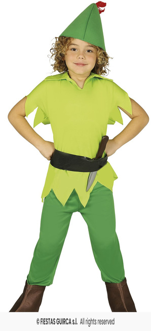 Robin Hood Piotruś Pan Skrzat zielony strój dla chłopca
