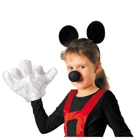 Nos z gąbki czarny Myszka Miki