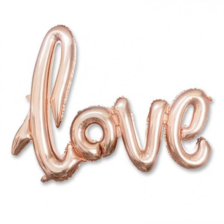 Napis LOVE balon foliowy na Walentynki 54 cm różne kolory