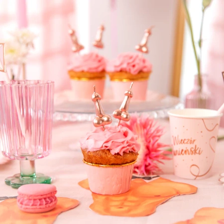 Świeczki penisy Wieczór Panieński 5 szt. Rose Gold