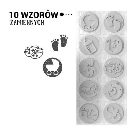 Pieczątka samotuszująca Little NIO - witaj na świecie