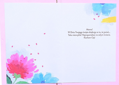 Kartka okolicznościowa na Dzień Mamy "Jesteś najwspanialsza"