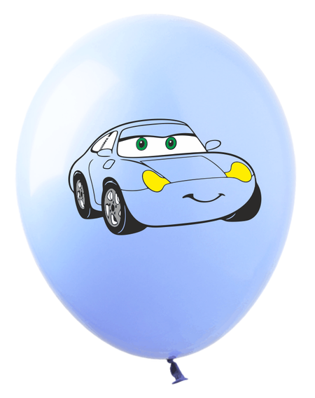 Auta, Cars balony gumowe z nadrukiem 10 szt. mix