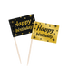 Toppery dekoracyjne, pikery na imprezę Happy Birthday 50 szt.