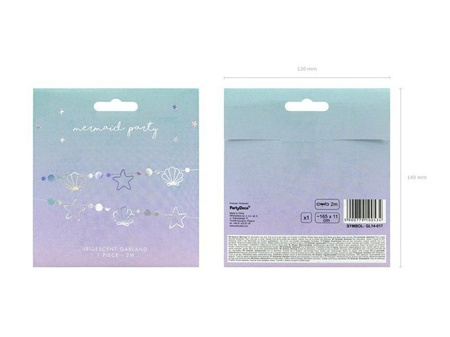 Girlanda Syrenka, opalizujący 165 cm