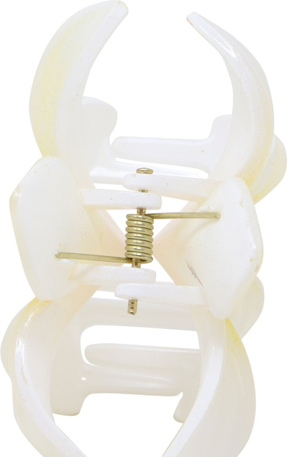 Spinka do włosów klips KWIAT biało żółty 1 szt.