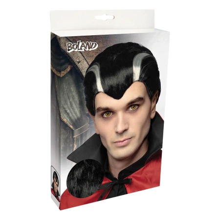 Peruka Wampira czarno siwa 393