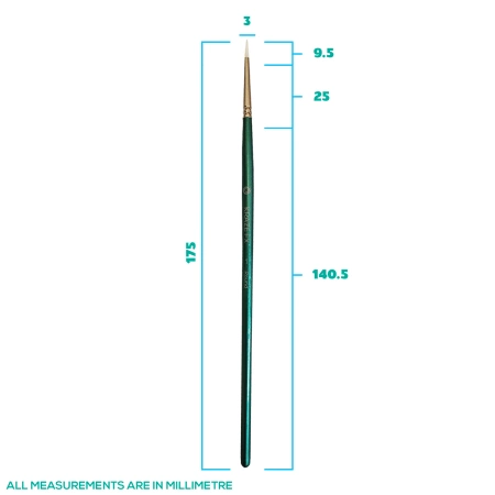 Pędzel do malowania twarzy i ciała KrazeFX - Round 1