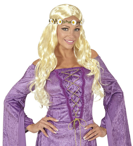 Peruka blond długa hippie księżniczka