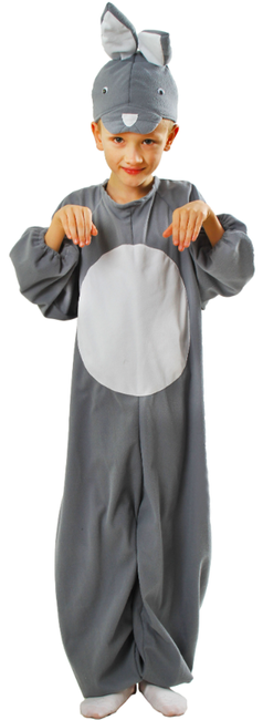 Strój KRÓLICZEK szary rozmiar 110-116 cm - OUTLET - opakowanie zastępcze