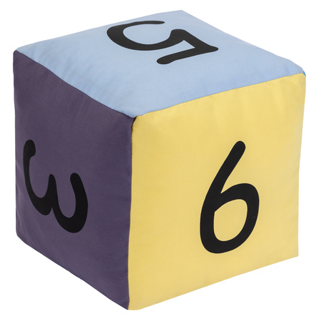 Kostka edukacyjna Pastelowa 20 cm Cyfry