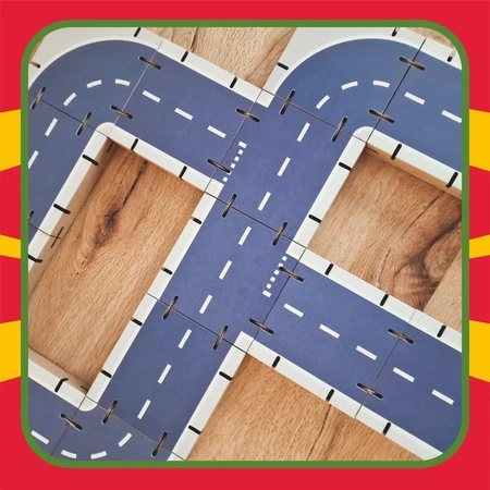 Klocki konstrukcyjne tekturowe do samodzielnego złożenia DROGA Cardblocks