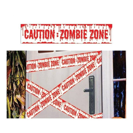 Taśma Uwaga Zombie na Halloween