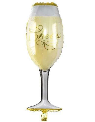 Kieliszek szampan balon foliowy Sylwester 100 cm