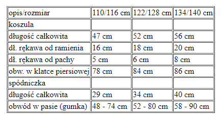 Strój dla dziewczynki POLICJANTKA
