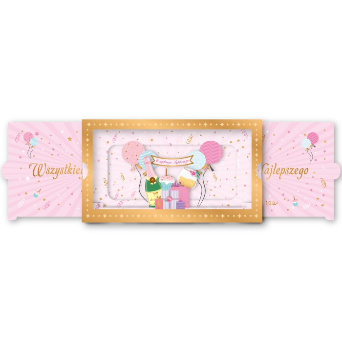 Kartka okolicznościowa 3D rozsuwana Teatr Wszystkiego Najlepszego