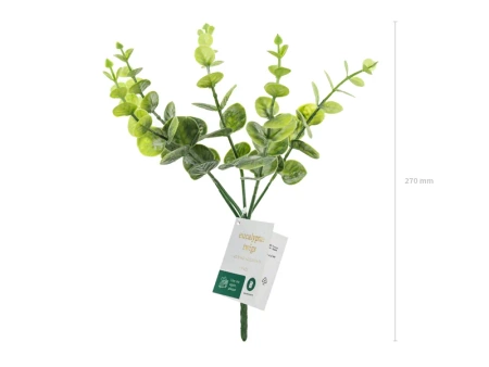 Eukaliptus - gałązka sztuczna zielona 27 cm