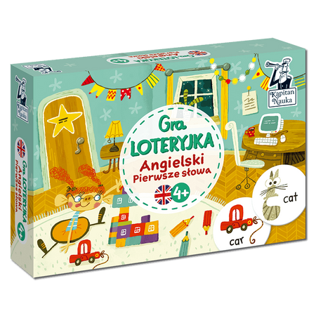 ANGIELSKI Pierwsze słowa 4+ GRA LOTERYJKA KAPITAN NAUKA