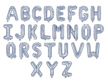 BALON foliowy LITERA mała 35 cm złota na powietrze