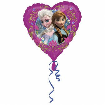 Kraina Lodu Frozen Anna i Elsa serce balon foliowy 18''