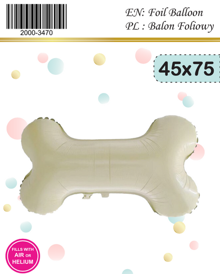 KOŚĆ balon foliowy 65 cm