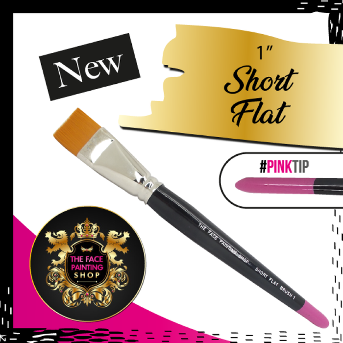 Pędzel płaski Short Flat 1" - The Face Painting Shop
