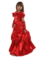 Strój dla dziewczynki KSIĘŻNICZKA BELLA czerwona