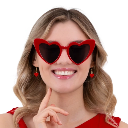 Okulary Serca Serduszka czerwone