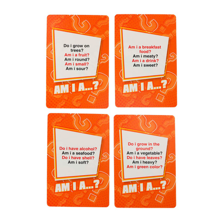 Gra rodzinna towarzyska dla dzieci Zgadnij kim jestem? Jedzenie