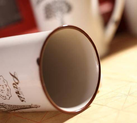 Porcelanowy kubek retro - in the sky