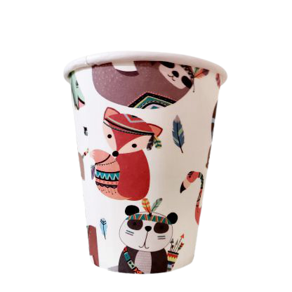 Kubeczki papierowe Zwierzątka 220 ml 6 szt.