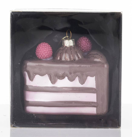 Bombka zawieszka na choinkę tort ciasto 1 szt.