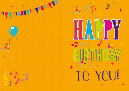 Muzyczna kartka grająco-świecąca urodzinowa Happy Birthday A4