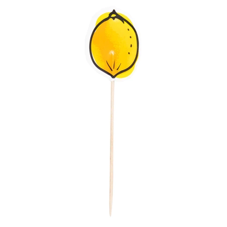 Pikery toppery z kolorowymi owocami 12 szt.