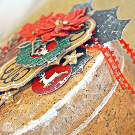 Naklejki brokatowe 3D PREZENTY 6 szt