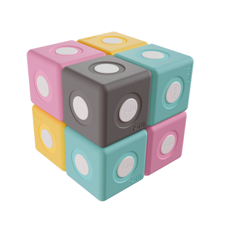 Duże klocki piankowe magnetyczne TUKI zestaw SMART 10 elementów