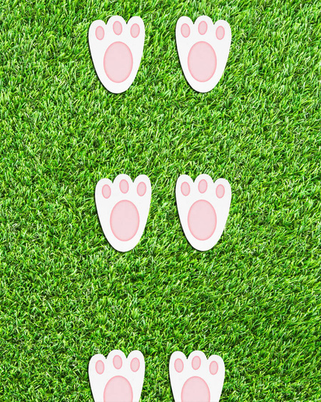 Ślady króliczka Wielkanoc zestaw 20 szt.