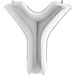 Balon foliowy litera Y alfabet srebrna 40 cali