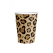 Kubeczki papierowe Safari lampart cętki 250 ml 8 szt.