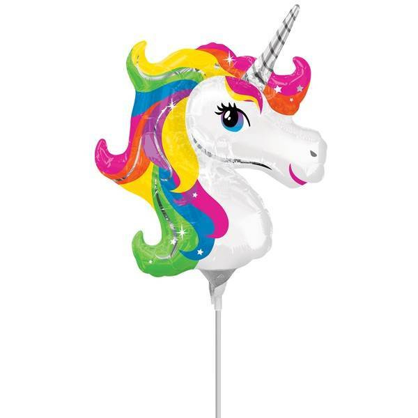 Jednorożec tęczowy balon foliowy 14" (~36 cm)