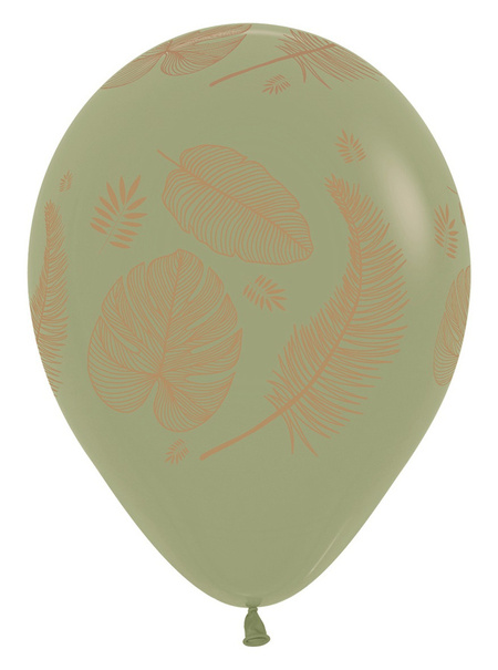 Balon Sempertex Tropical Leaves liście 12 cali 1 szt. mix