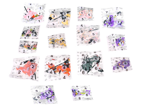 Zestaw klocków Bukiet kwiatów polnych z lilią 563 elementy