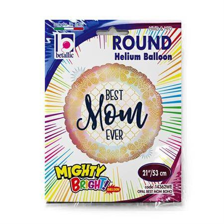 Balon foliowy na Dzień Mamy Best Mom Ever 53 cm