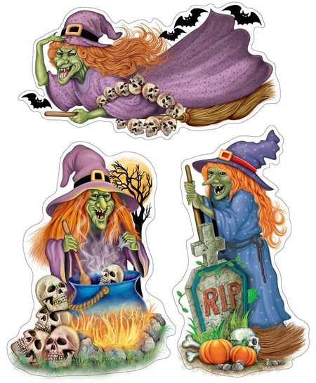 Naklejki na szybę okno XL dekoracja Halloween mix